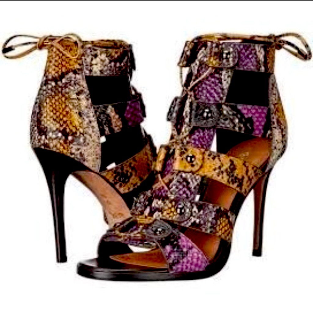 Coach Leslie Python High Heel